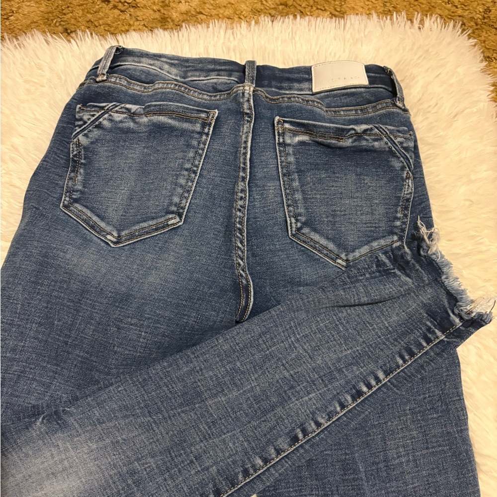 Buckle black ankle skinny